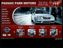 Tablet Screenshot of passaicparkmotors.com